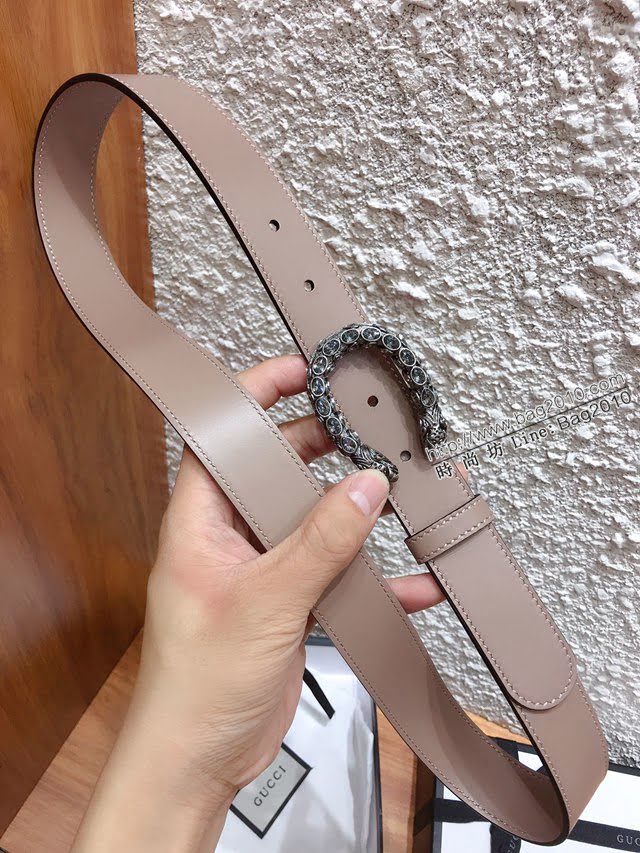 Gucci女士皮帶 古奇2020早秋系列 古奇經典雙G標識  jjp1060